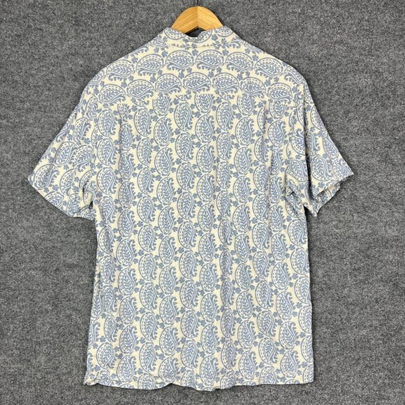 Tommy Bahama Floral Hawaiian Shirt Button Down 100% SILK Size M - Picture 2 of 6